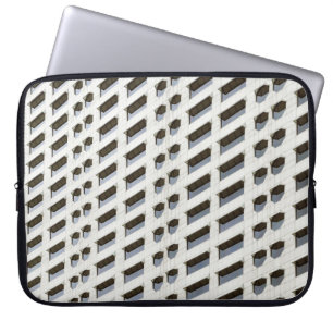 Tapete aus weißem Baustil Laptopschutzhülle