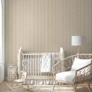 Tapete Beige & White Streifen
