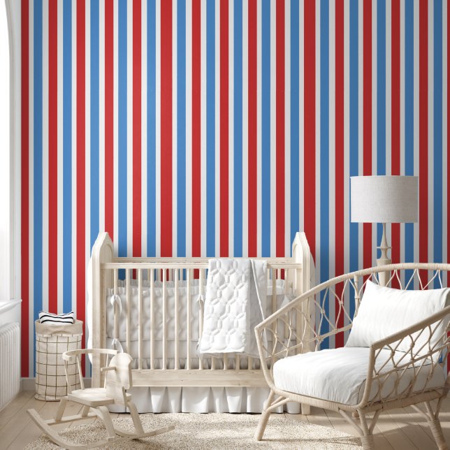 Tapete Blue Red & White Strip (Kinder)