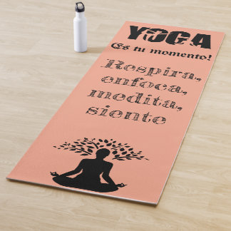 Tapete de yoga con frase motivacional yogamatte