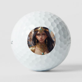 Tapete eines schönen Anime-Abenteurer-Mädchens Golfball