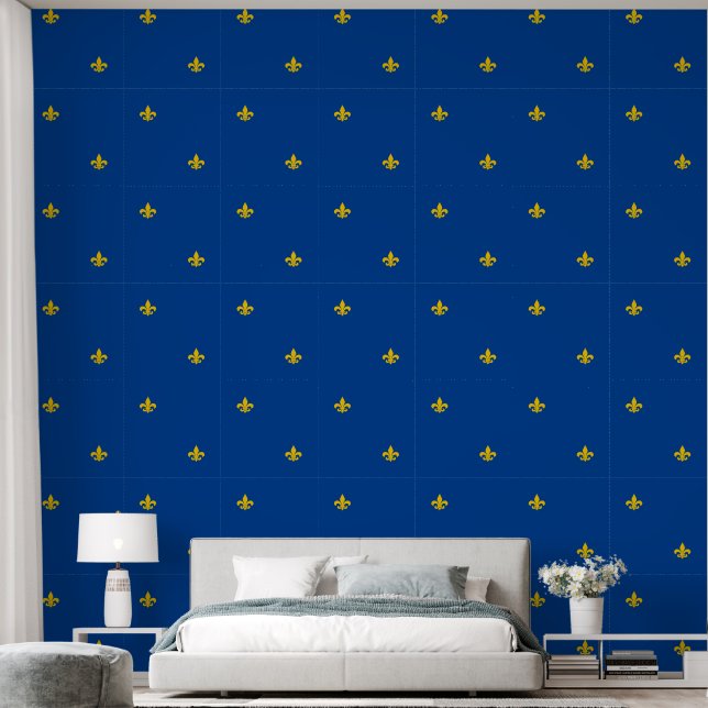 Tapete Flor de lis Muster (Schlafzimmer)