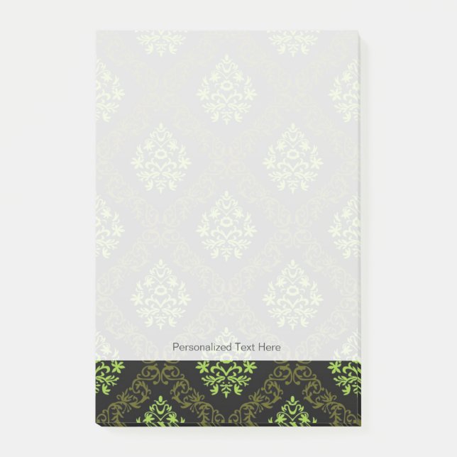 Tapete Floral Green Post-it Klebezettel (Vorderseite)