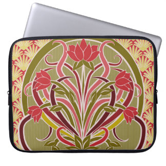 Tapete im Jugendstil. Laptopschutzhülle