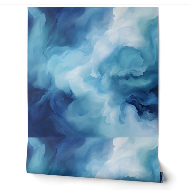 Tapete mit blauen Wolken (Abrollen)