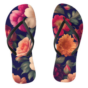 Tapete mit Blumenmuster Flip Flops