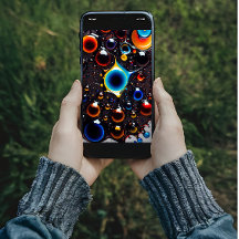 Tapete mit bunten Blasen