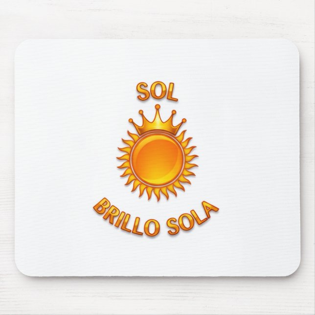 Tapete para Ratón con Logo Sol Brillo Sola | Mouse Mousepad (Vorne)