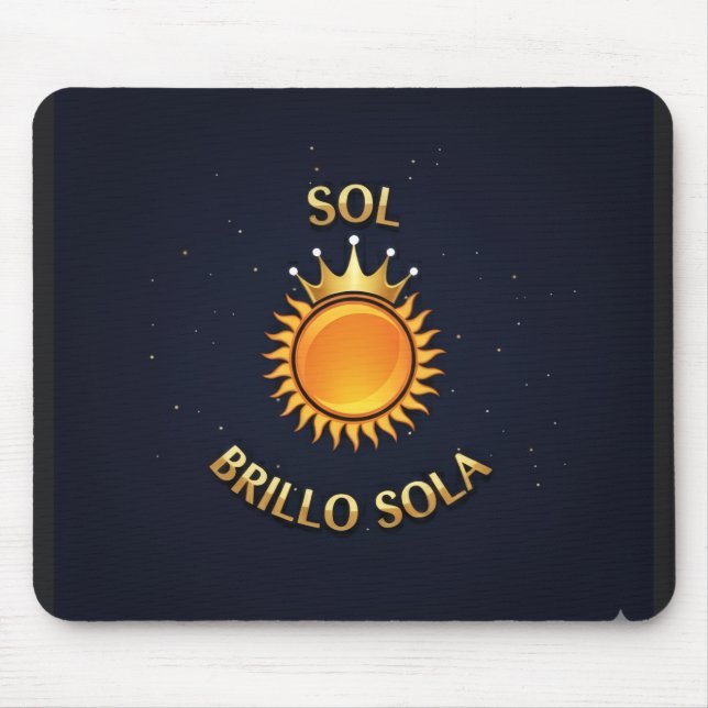 Tapete para Ratón con Logo Sol Brillo Sola | Mouse Mousepad (Vorne)