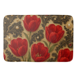 TAPETE Tulipas e Renda  DESIGN  Badematte