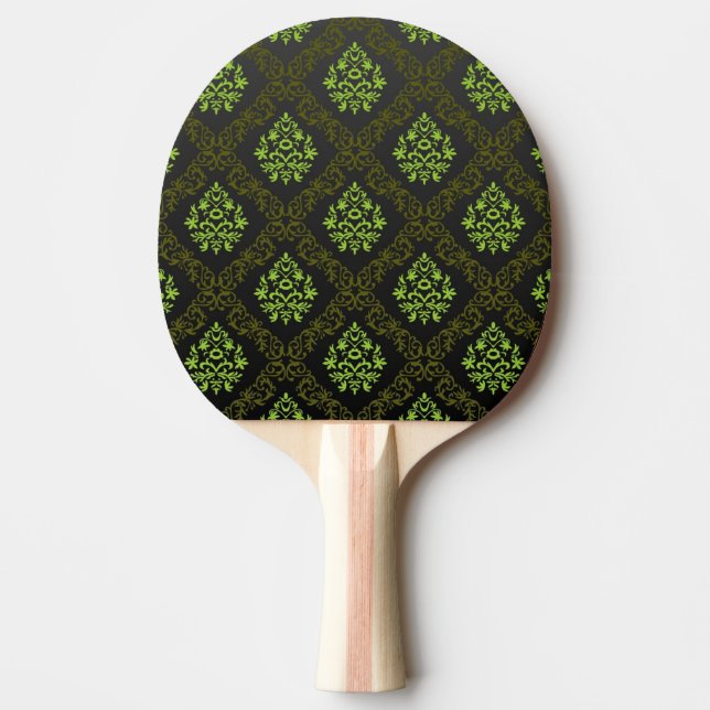 Tapeten-Blumengrün Tischtennis Schläger (Vorderseite)