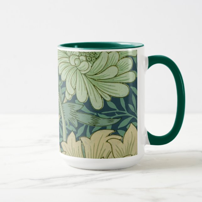 Tapeten-Muster-Probe mit Chrysantheme Tasse (Rechts)