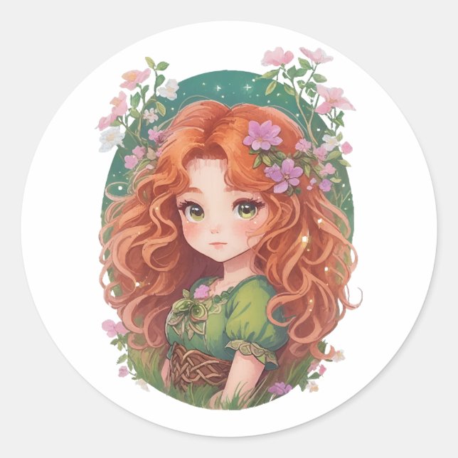 tapfer runder aufkleber (Vorderseite)