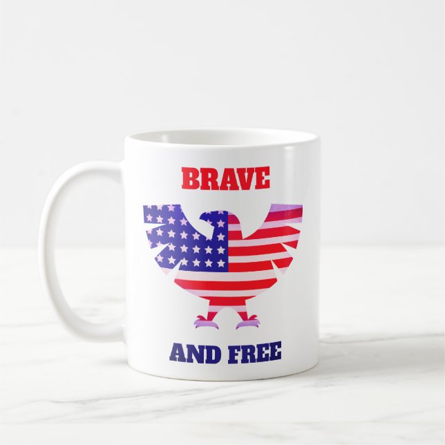 Tapfer Und Frei USA Kaffeetasse (Links)