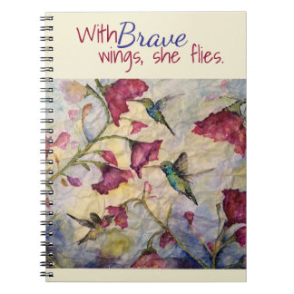 Tapfere Inspirations-Kolibri-Kunst Notizblock