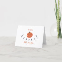 tapfere kleine Kürbis-individuelle Name-Karte