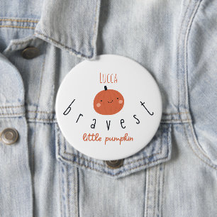 tapferer kleiner Kürbisknopf Individuelle Name Button