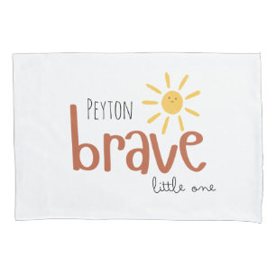 tapferer kleiner Pillowcase-individuelle Name Kissenbezug