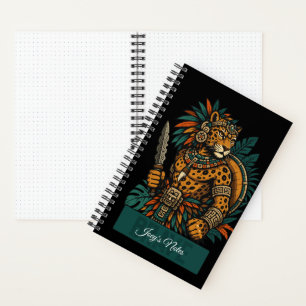 Tapferer Krieger vom Jaguar-Stamm Notizbuch