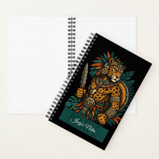 Tapferer Krieger vom Jaguar-Stamm Notizbuch