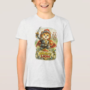 Tapferer Löwe Tri-Blend Shirt