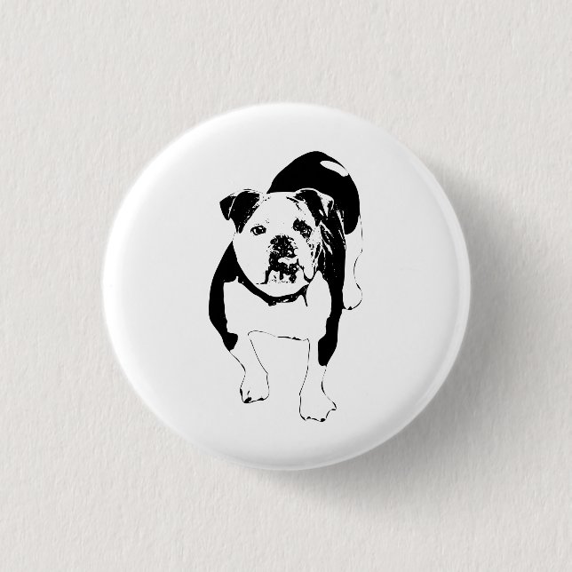 Tapferer Punkt, Bulldoggen-Abzeichen Button (Vorderseite)