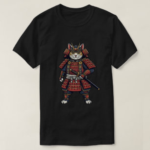 Tapferer Samurai-Katzenkrieger T-Shirt