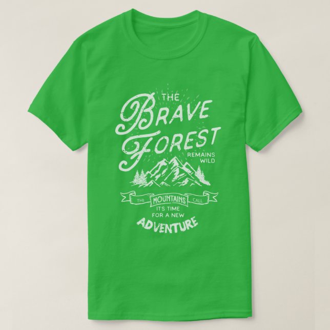 Tapferer Waldwanderer 2 T-Shirt (Design vorne)