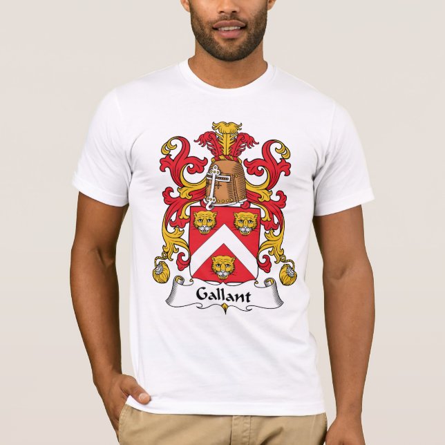 Tapferes Familienwappen T-Shirt (Vorderseite)