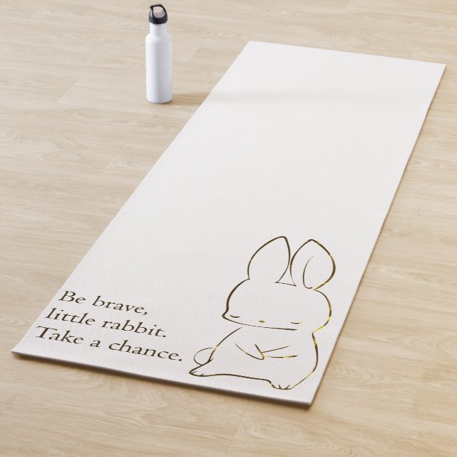 Tapferes Kaninchen Yogamatte (Beispiel)