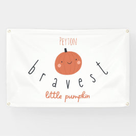 tapferes kleines Kürbisgebläse Individuelle Name Z Banner