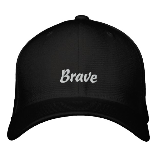 Tapferes/verrücktes besticktes Cap Bestickte Baseballkappe (Vorderseite)