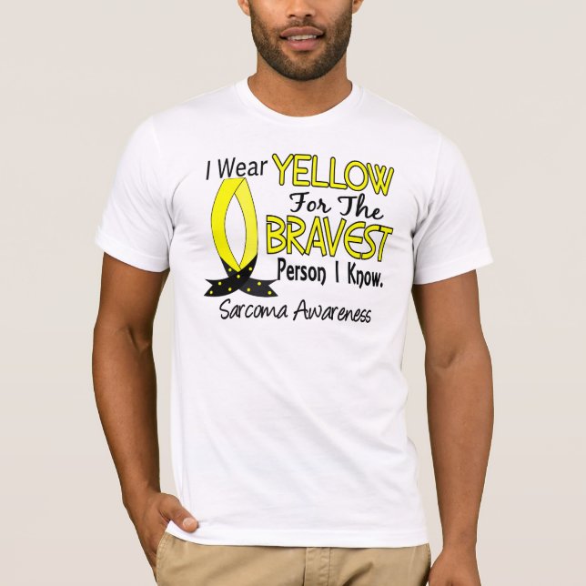 Tapferste Person kenne ich Sarkom T-Shirt (Vorderseite)