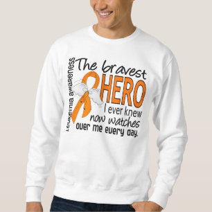 Tapferster Held kannte ich überhaupt Leukämie Sweatshirt