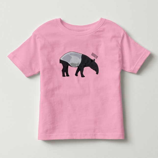Tapir-Cartoon-Abbildung Kleinkind T-shirt (Vorderseite)