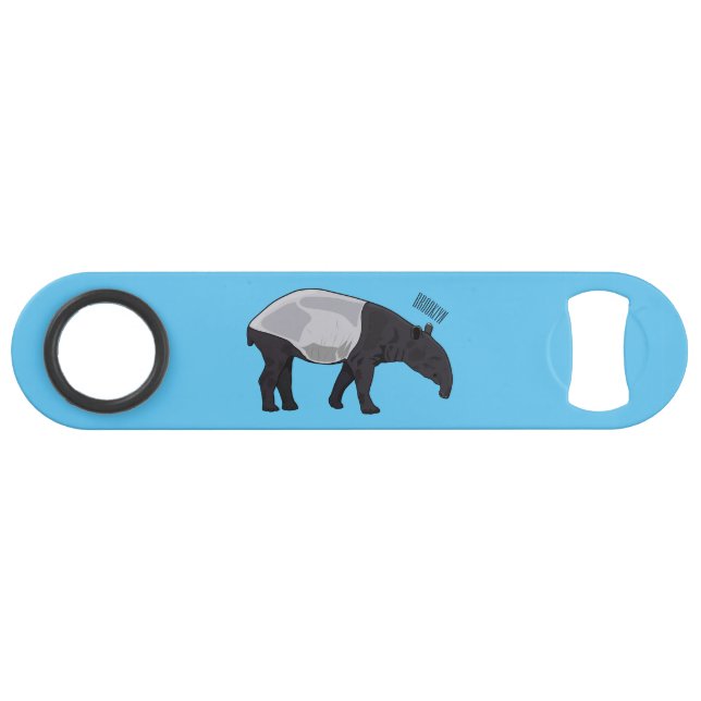 Tapir-Cartoon-Abbildung Speed Flaschenöffner (Vorderseite (Horizontal))
