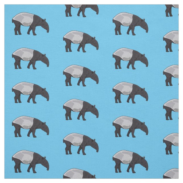 Tapir-Cartoon-Abbildung Stoff (Muster)