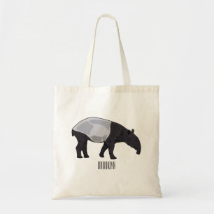 Tapir-Cartoon-Abbildung Tragetasche