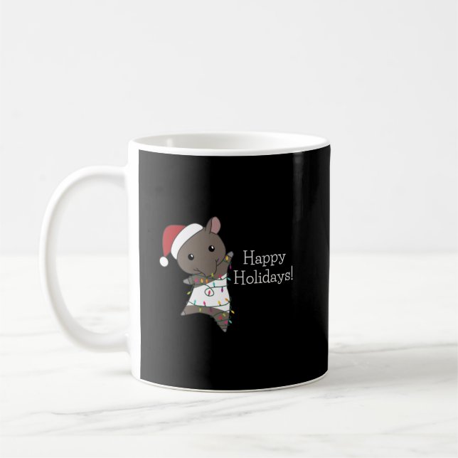 Tapir Christmas Tapire Winter Animals Kaffeetasse (Links)
