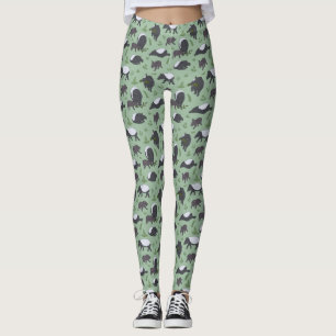 Tapir Family Dinner in Green Leggings