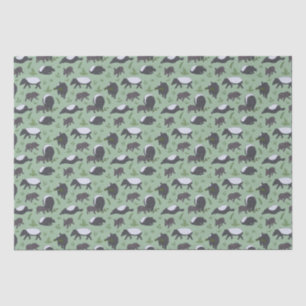 Tapir Family Dinner in Green Seidenpapier