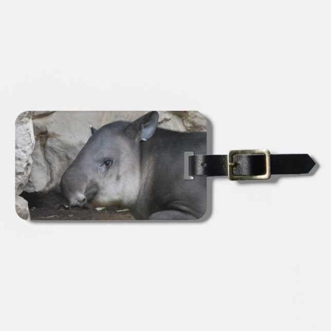Tapir-Gepäckanhänger Gepäckanhänger (Vorderseite horizontal)