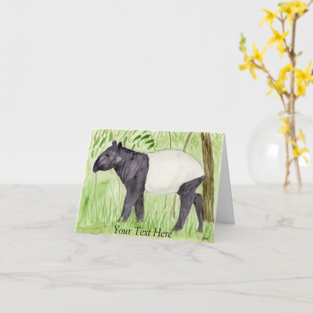 Tapir Karte (Gelbe Blume)