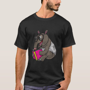 Tapir liest Buch Tier Bibliothekar Vintage T-Shirt