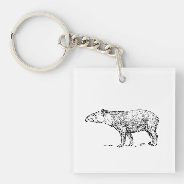 Tapir Schlüsselanhänger (Vorderseite)