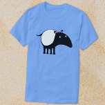 Tapir T-Shirt<br><div class="desc">Ein niedliches malayisches Tapir für Tierfreunde und gefährdete Wildtiere. Originelle Kunst von Nic Squirrell.</div>