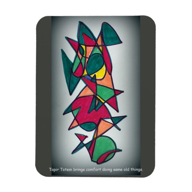 Tapir Totem Magnet (Vertikal)