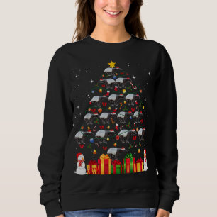 Tapir Weihnachtsbaum Niedlichen Weihnachtsgeschenk Sweatshirt