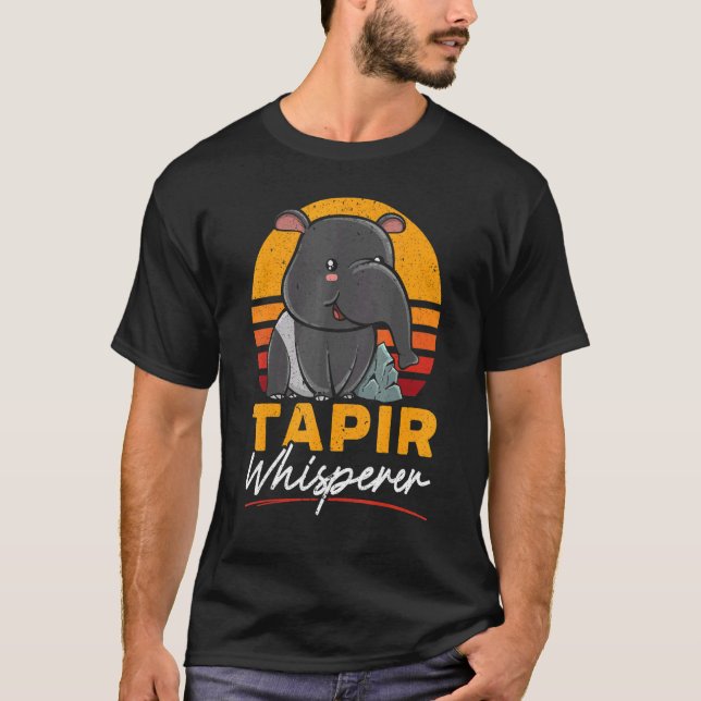 Tapir Whisperer Wildlife Animal Zookeeper Tapir T-Shirt (Vorderseite)