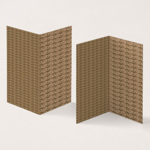 Tapis Brown avec motif à motif détaillé avec